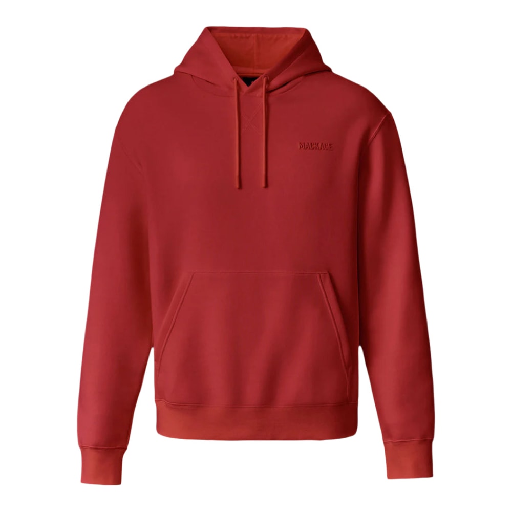 Mackage KOLTON Double-Face Jersey Logo Hoodie Lava
