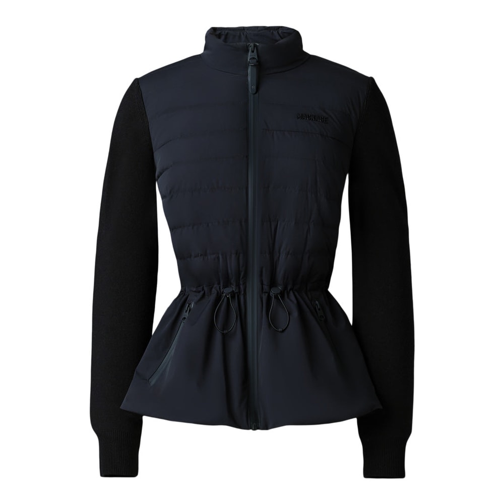 Mackage LAIKA-Z Hybrid Down Jacket with Peplum Black