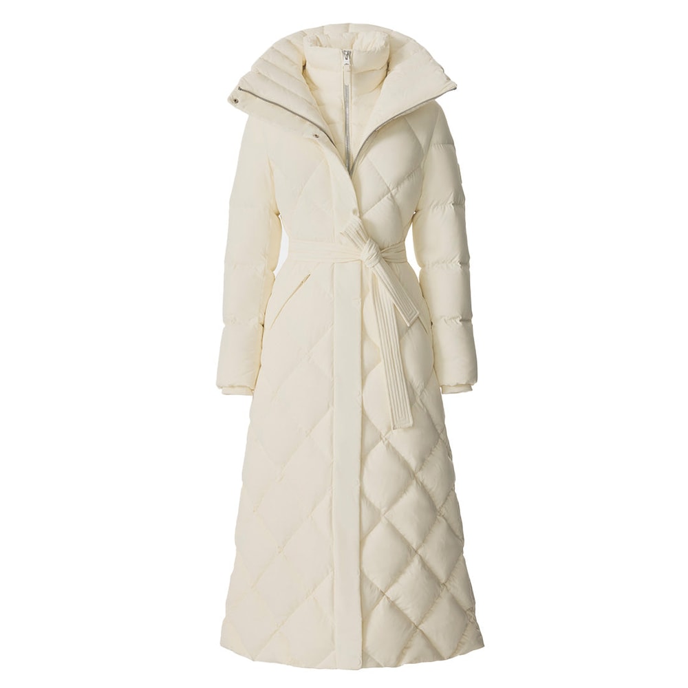 Mackage LAURELLA 2-in-1 Light Down Belted Coat Cream
