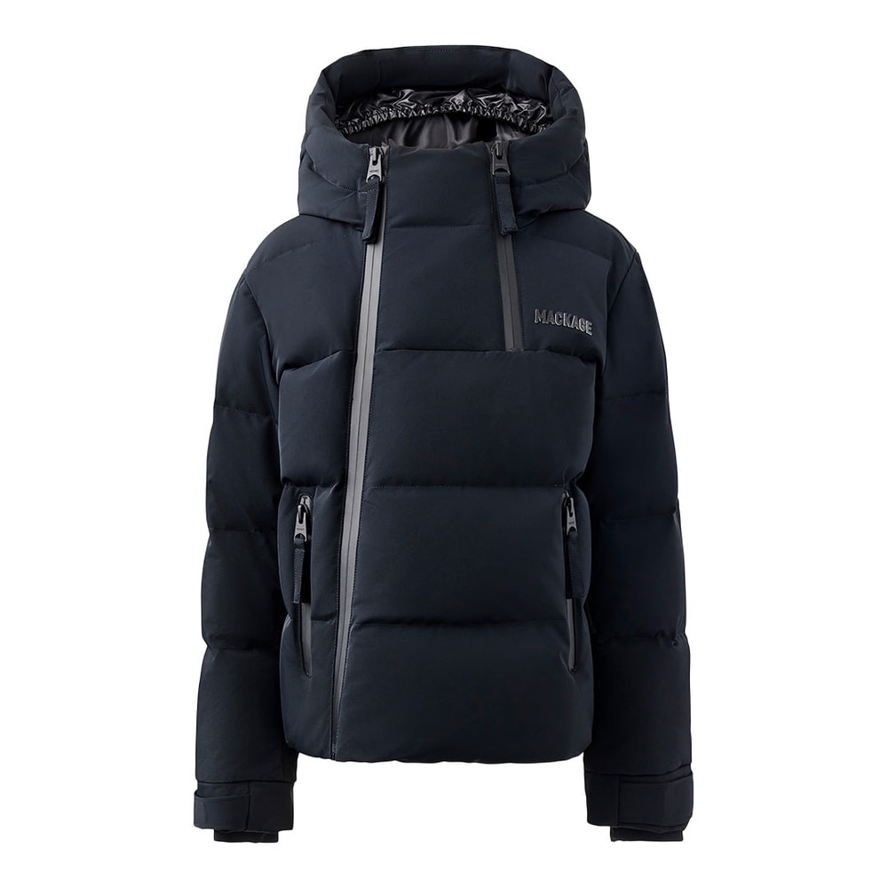 Mackage LELAND-T Lightweight down ski jacket with hood for toddlers (2-6 years) Black