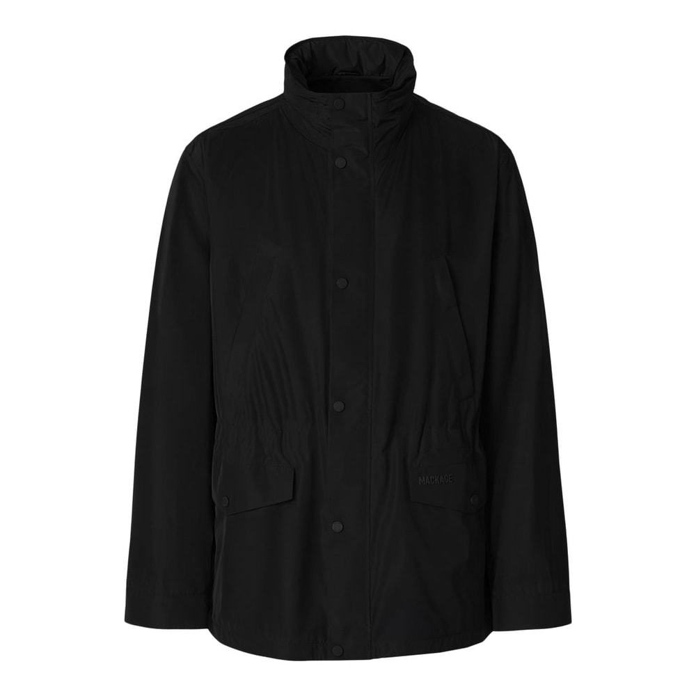 Mackage LIONEL Medium-Length Rain Jacket Black