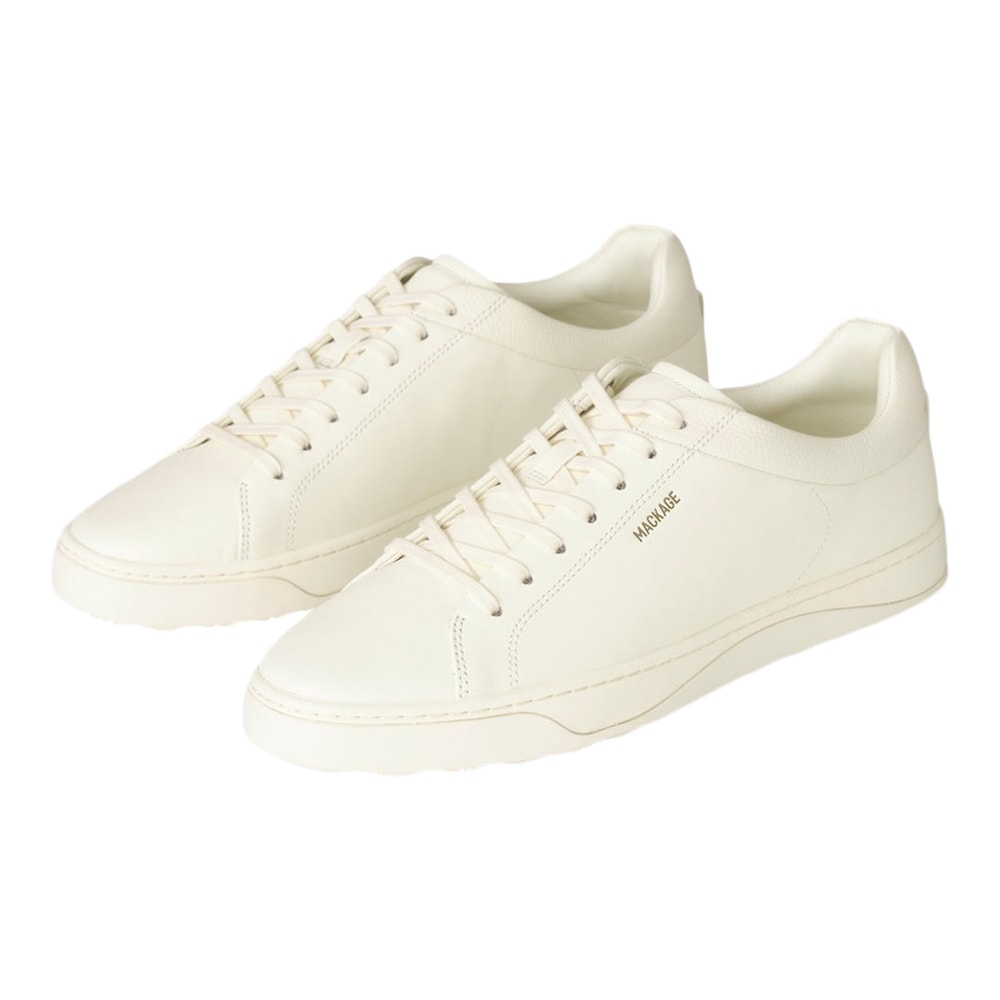 Mackage LUKA-01 Leather Sneakers Cream