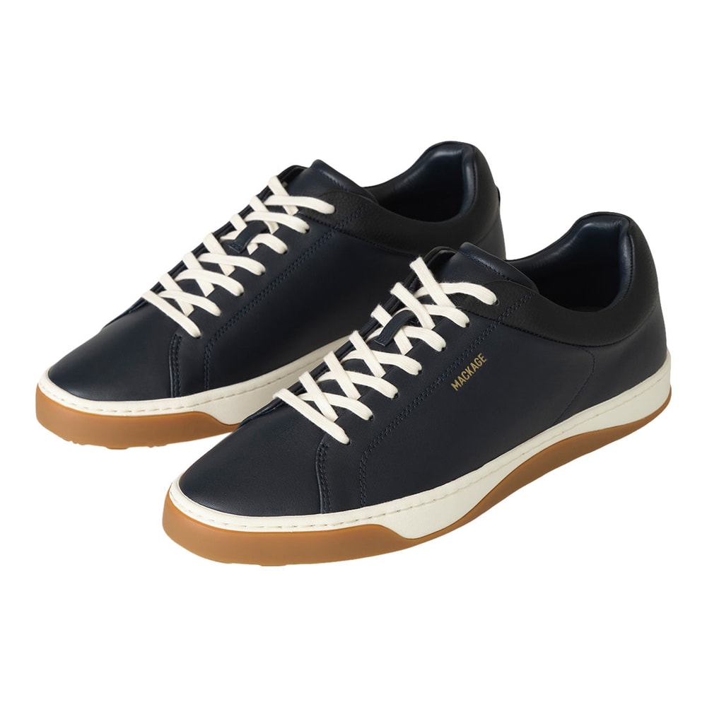 Mackage LUKA-01 Leather Sneakers Navy