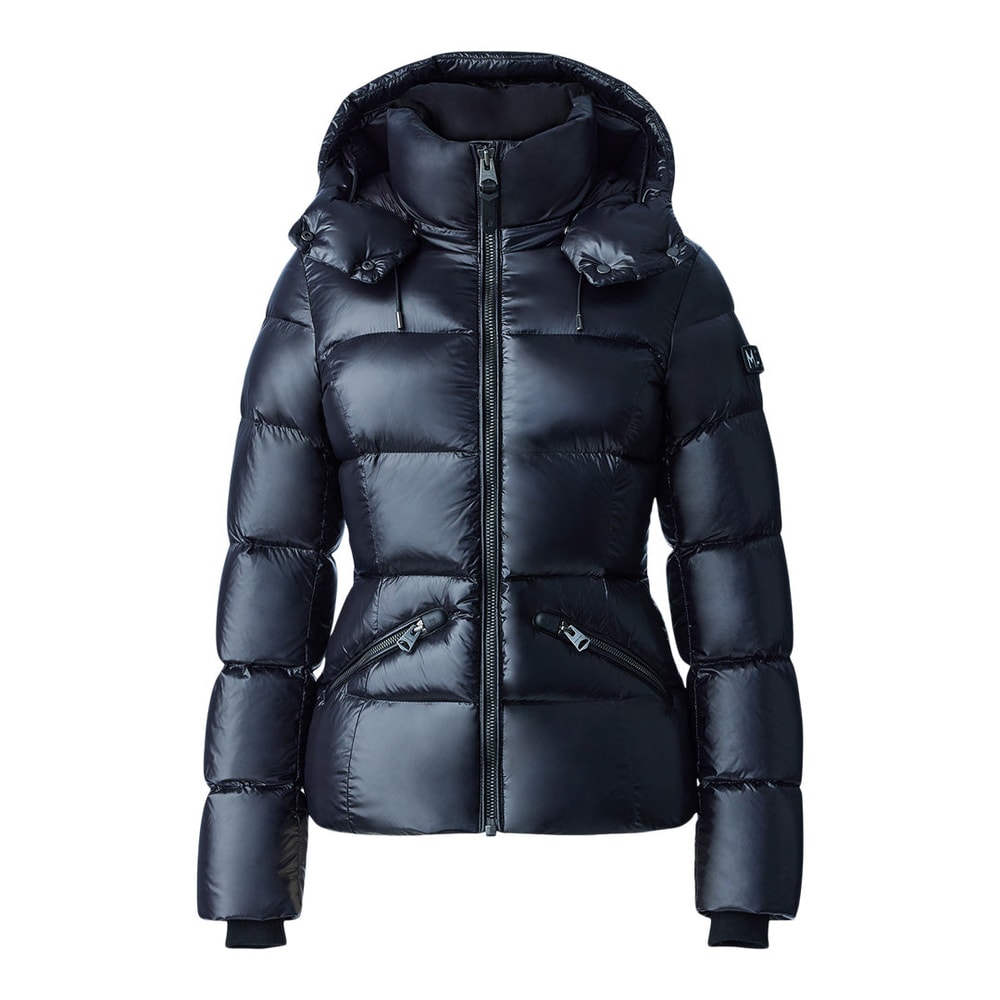 Mackage MADALYN Lustrous down jacket with hood Black