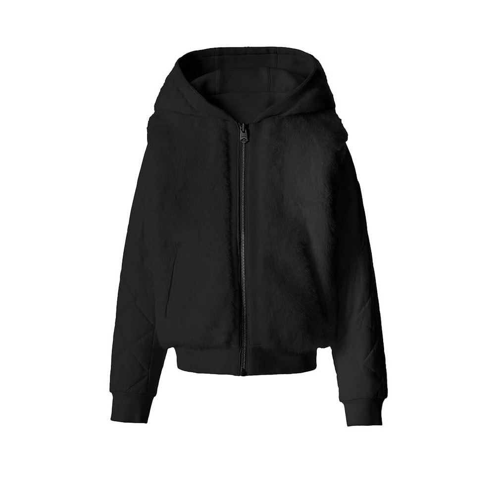Mackage MAHALA Reversible Mixed-Media Hoodie for Kids (8-14 years) Black