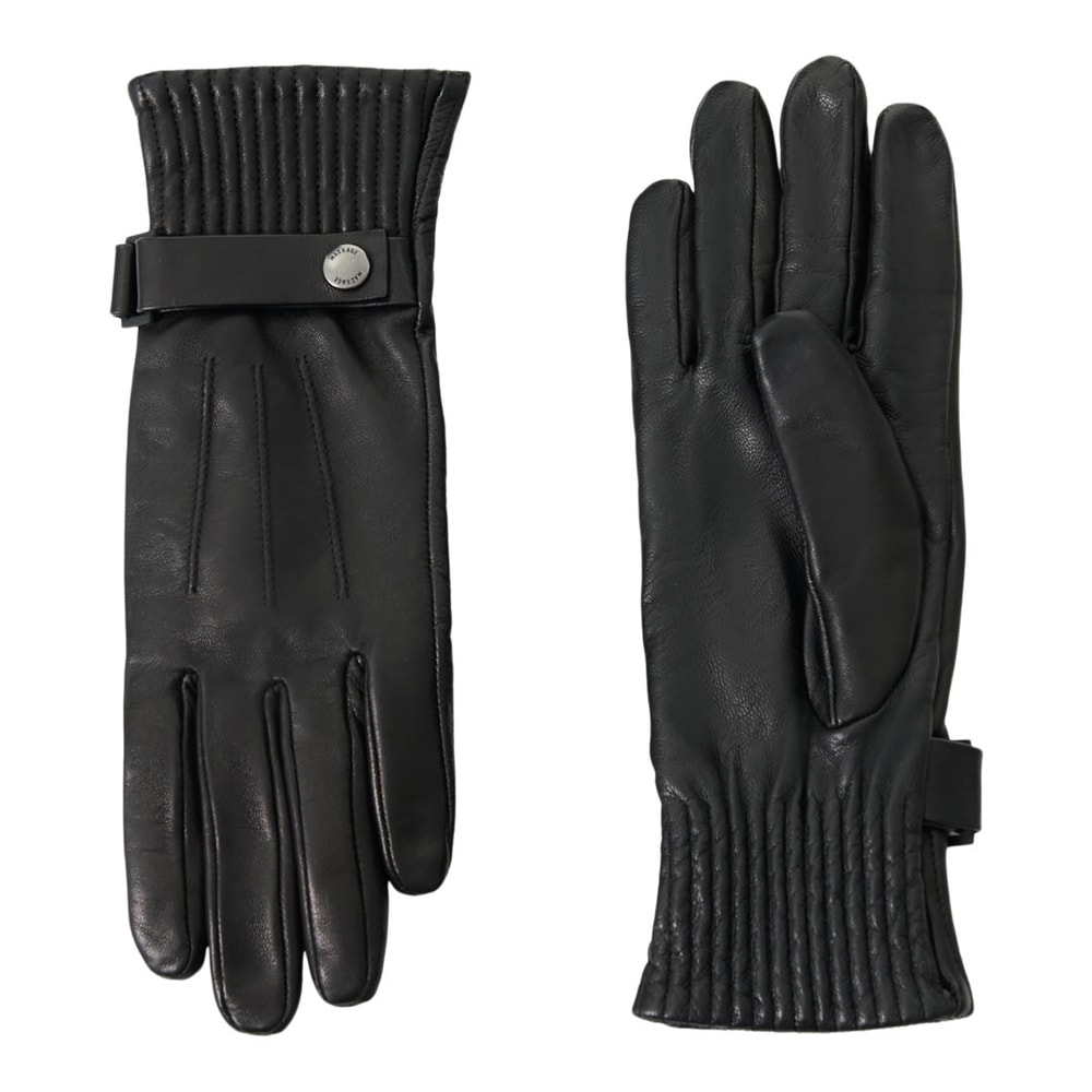 Mackage MARA Leather Gloves With Touchscreen Compatibility Black