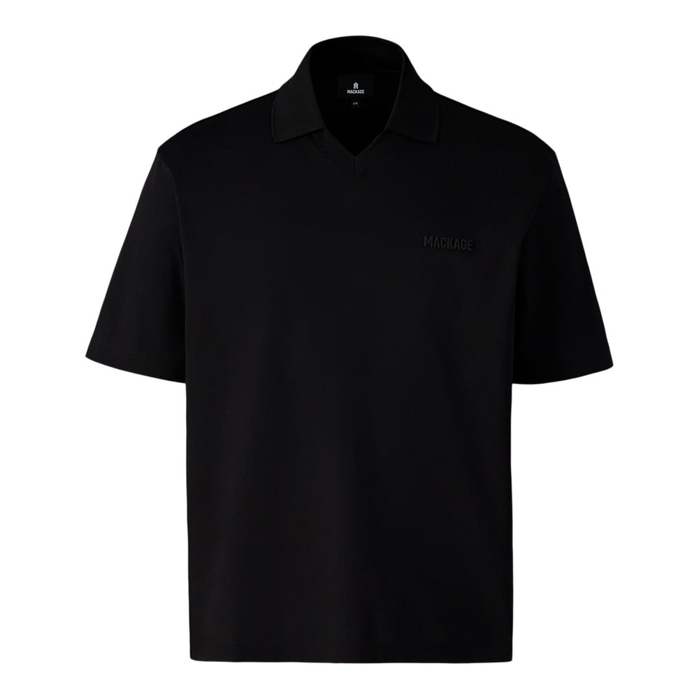 Mackage MARCO Organic Cotton Polo Black