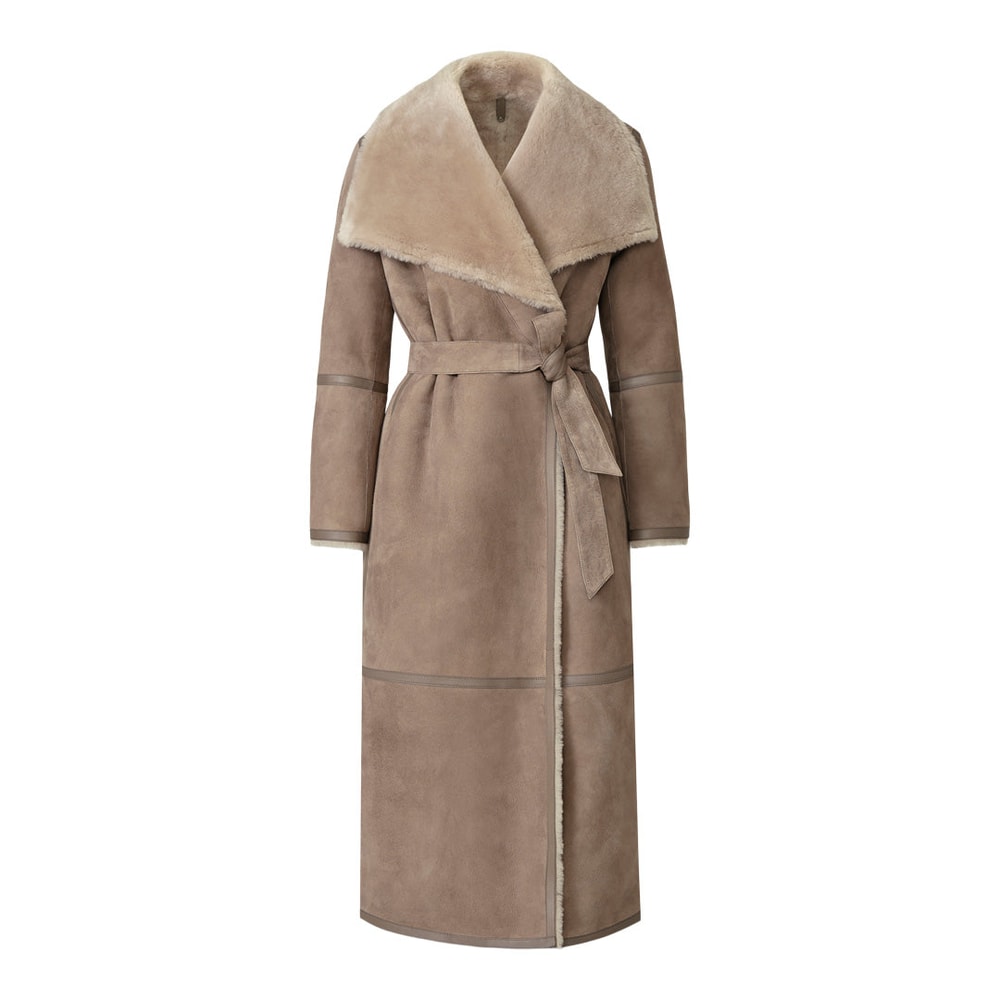 Mackage MARIAN reversible wrap coat Truffle-Taupe