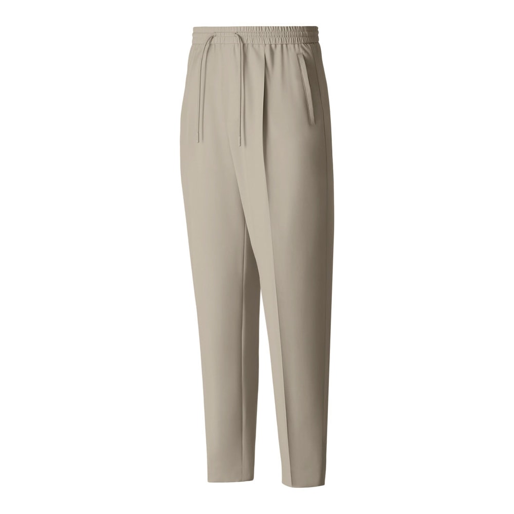 Mackage MARTIN-Z Pleated wool pants with elasticized waist Taupe