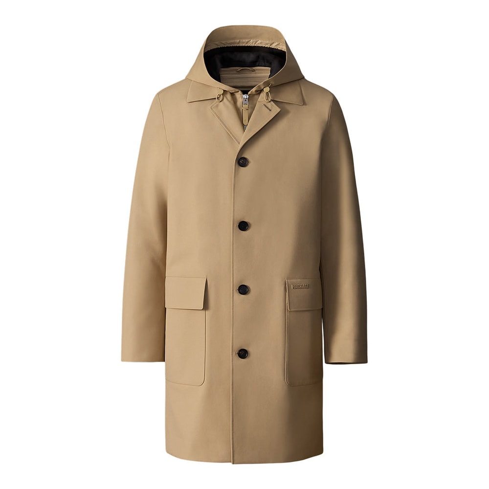 Mackage MATHIAS 3-in-1 Balmacaan Coat with Removable Down Liner Light Camel