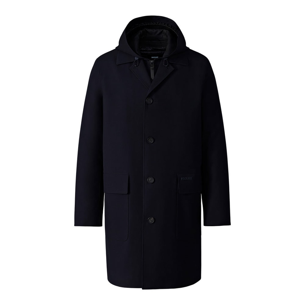 Mackage MATHIAS 3-in-1 Balmacaan Coat with Removable Down Liner Navy