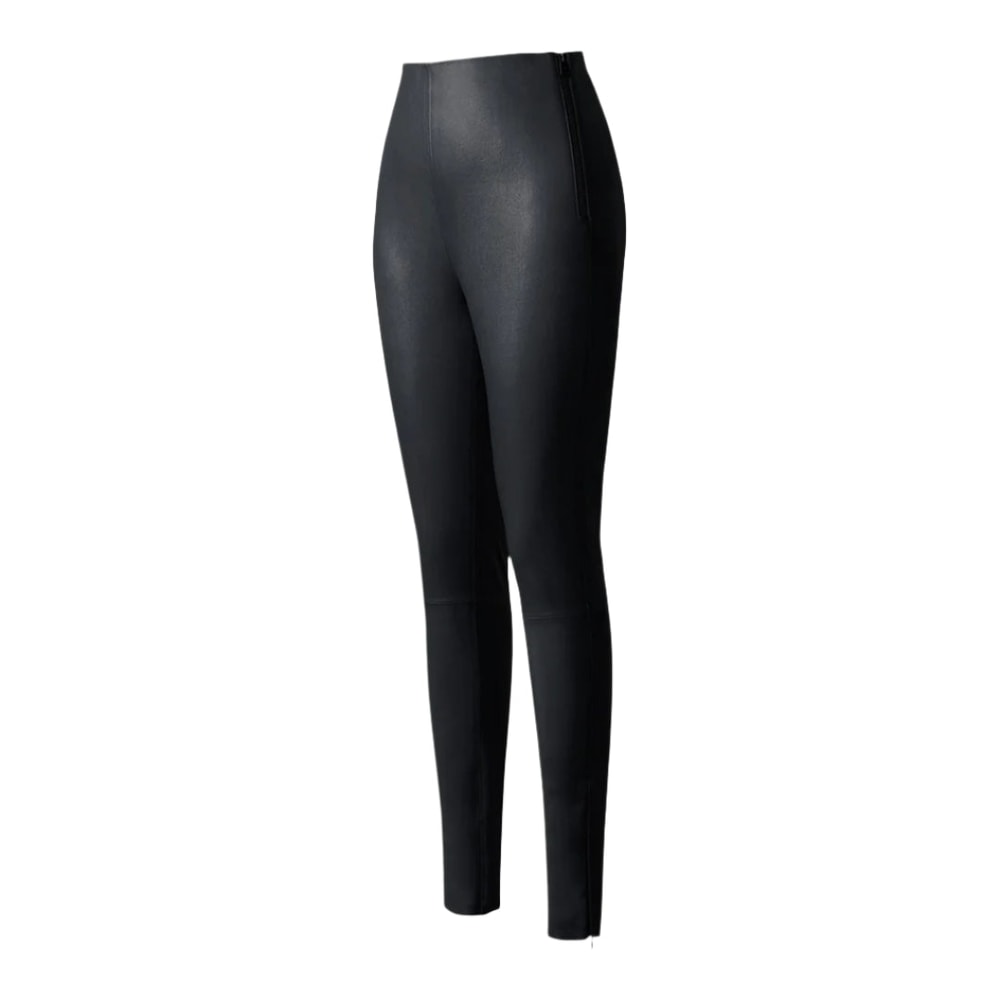 Mackage NAVI-Z Fitted Lamb Leather Legging Black