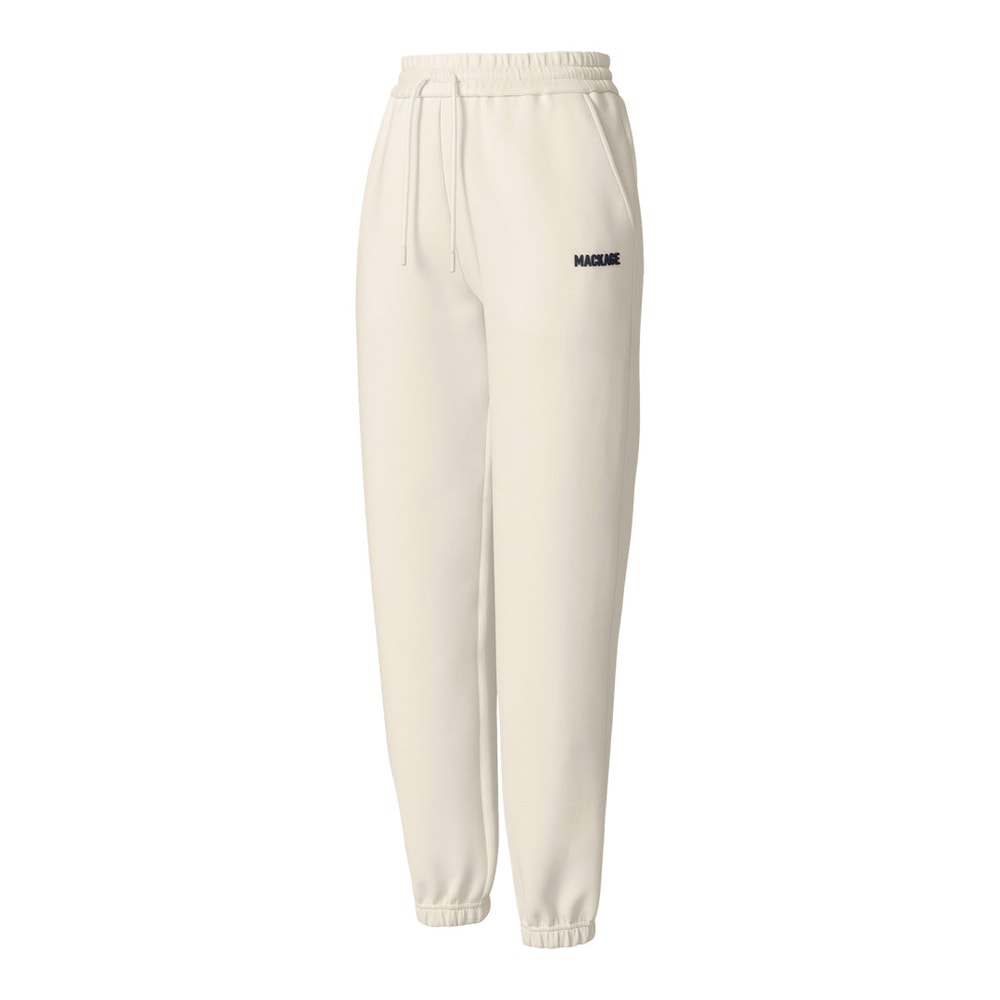 Mackage NEV-R Double-face jersey sweatpants Cream-Navy