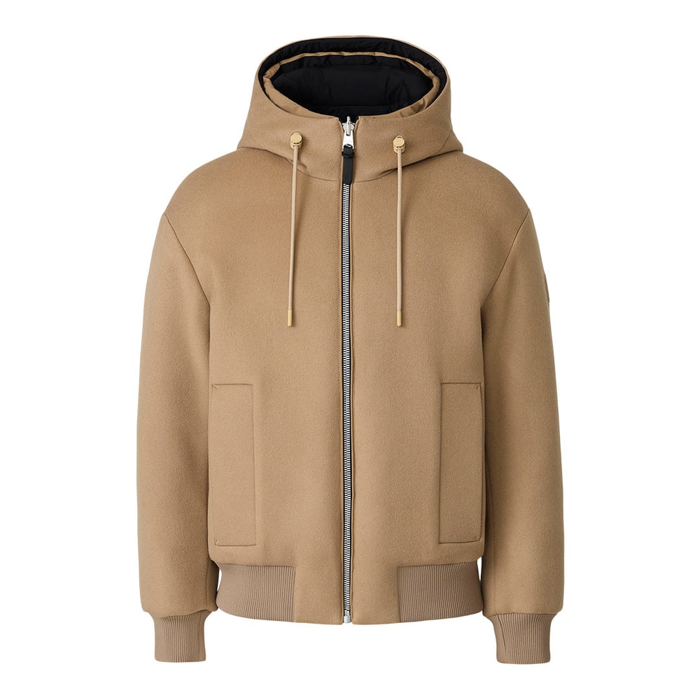 Mackage NIKO Reversible hooded wool down jacket Light Camel-Black