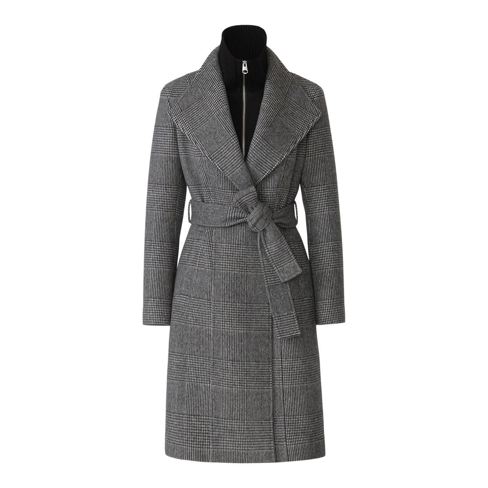Mackage NORITA-PL Wool coat Black-Cream