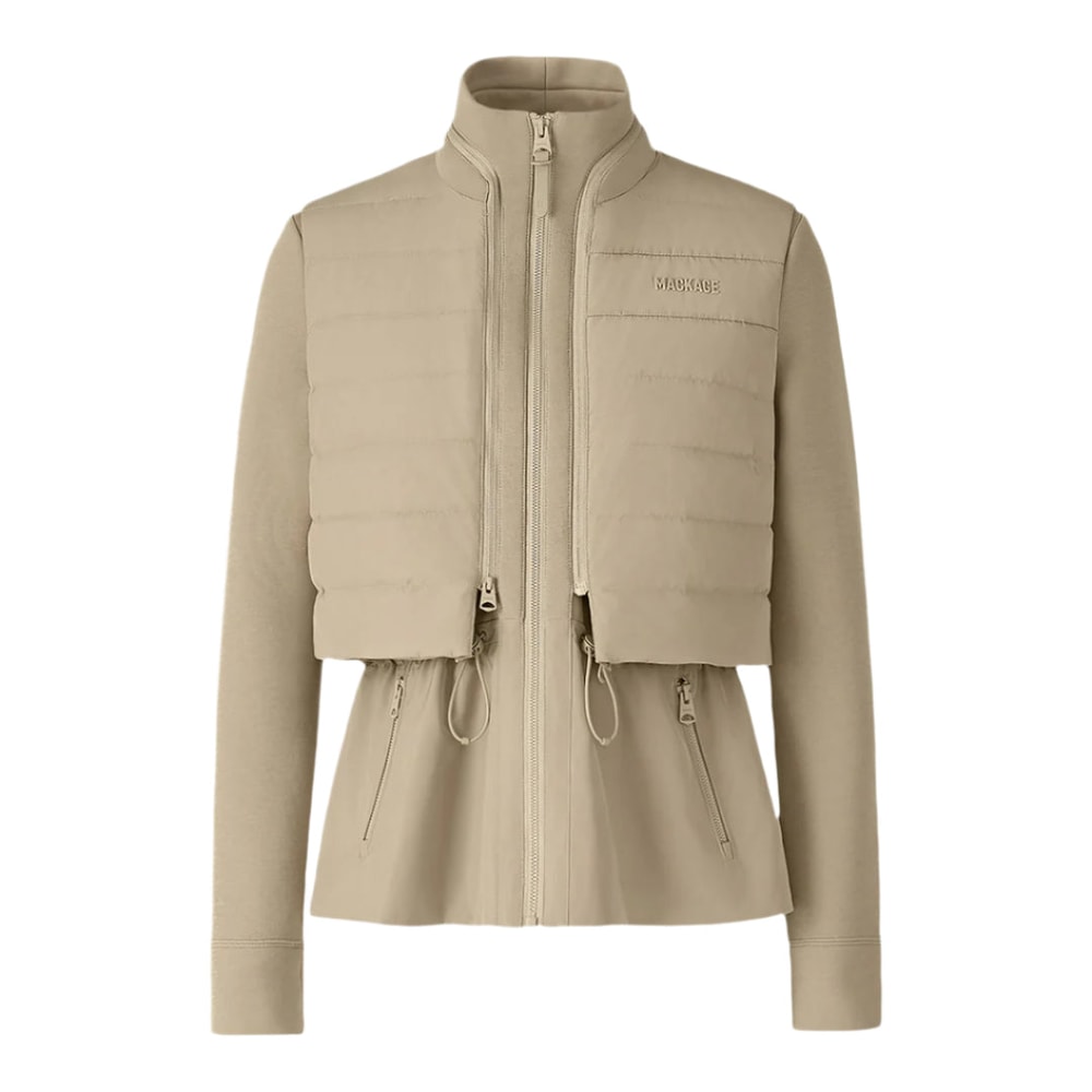 Mackage PRISCILLA-Z 3-in-1 Hybrid Lightweight Down Jacket Light Camel