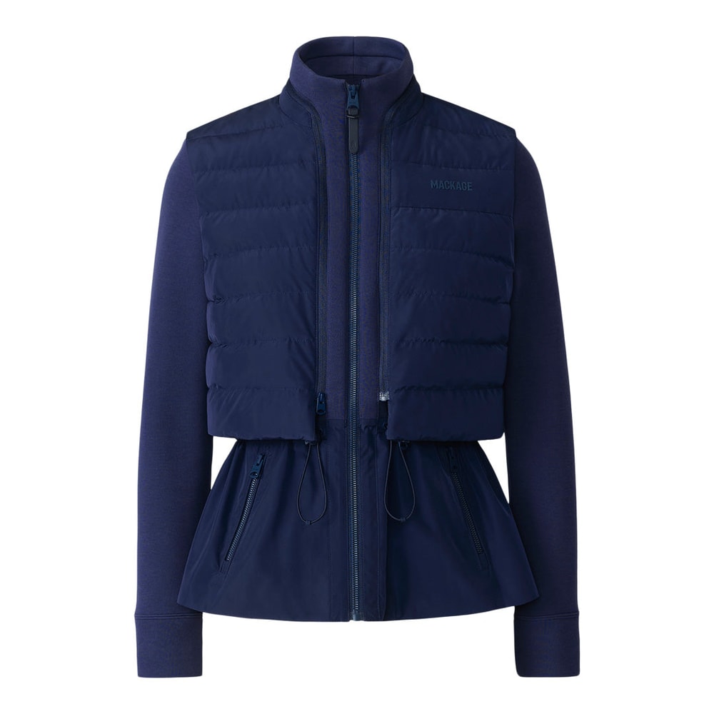 Mackage PRISCILLA-Z 3-in-1 Hybrid Lightweight Down Jacket Marine Blue