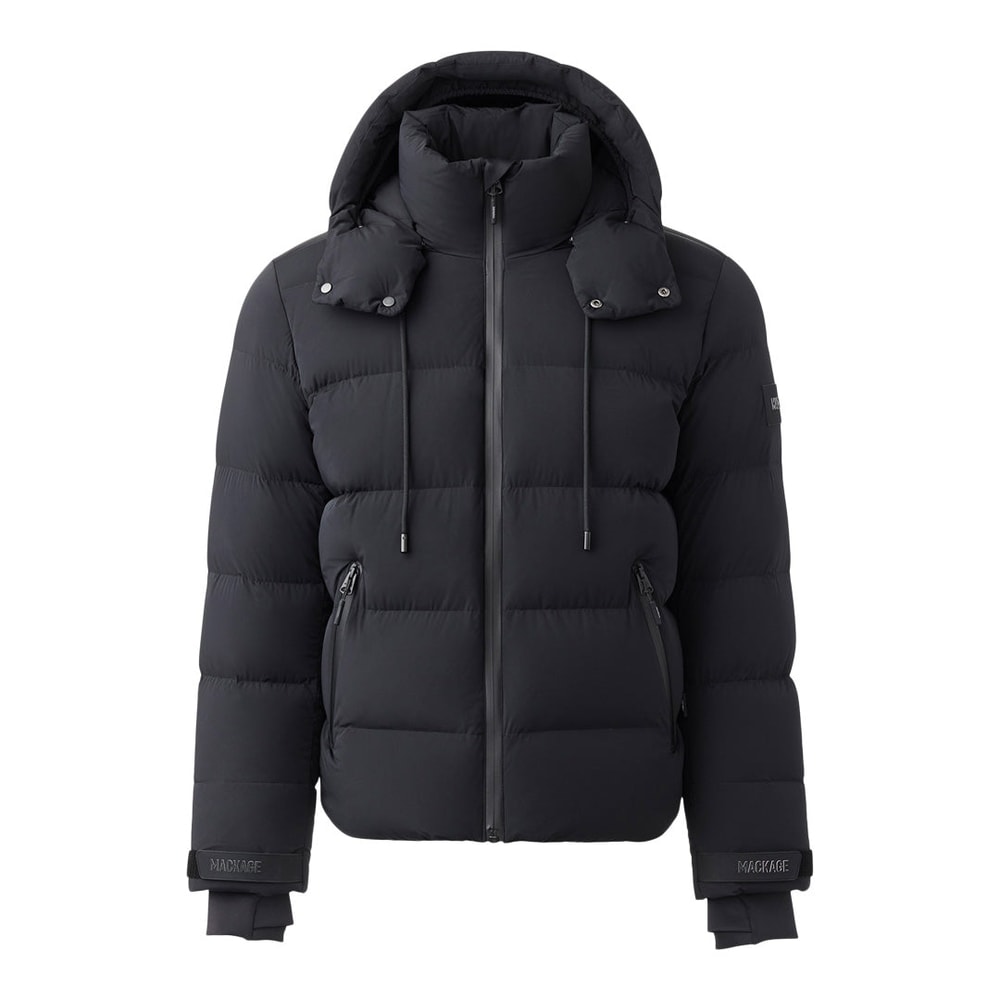 Mackage SAMUEL-SKI Medium down jacket with hood Black
