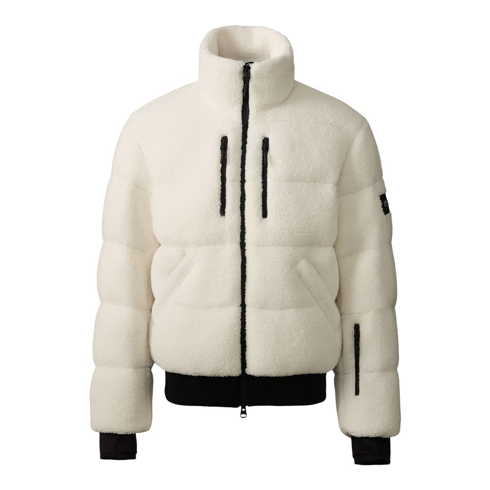 Mackage SHEPARD Down Teddy Jacket With Powder Skirt Cream