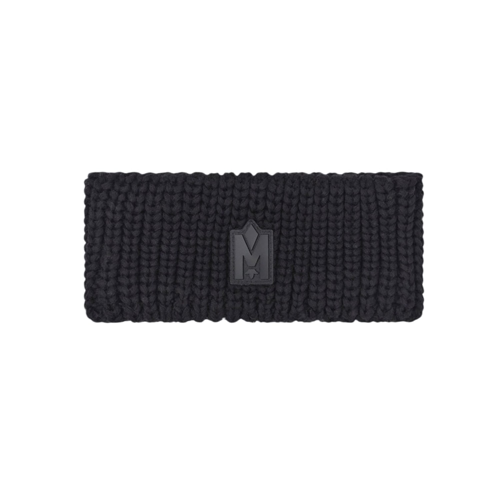 Mackage SIM-Z Rib knit merino wool headband Black