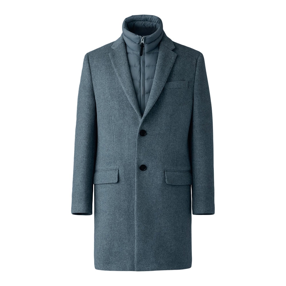 Mackage SKAI-SLB 3-in-1 wool coat with removable down liner Carbon Mix