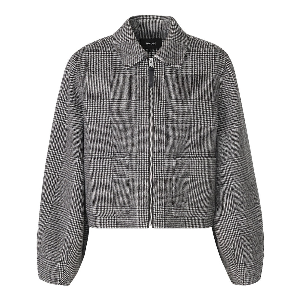 Mackage SOLANA-PL Wool jacket Black-Cream