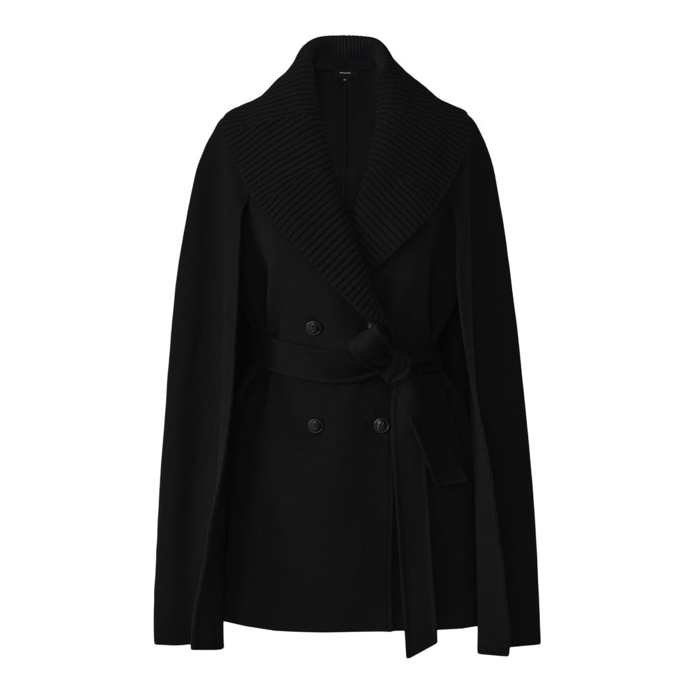 Mackage SUSIE Wool cape Black