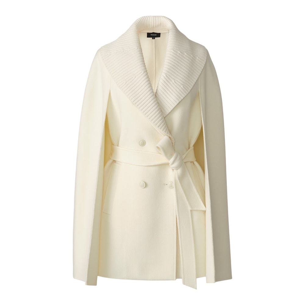 Mackage SUSIE Wool cape Cream