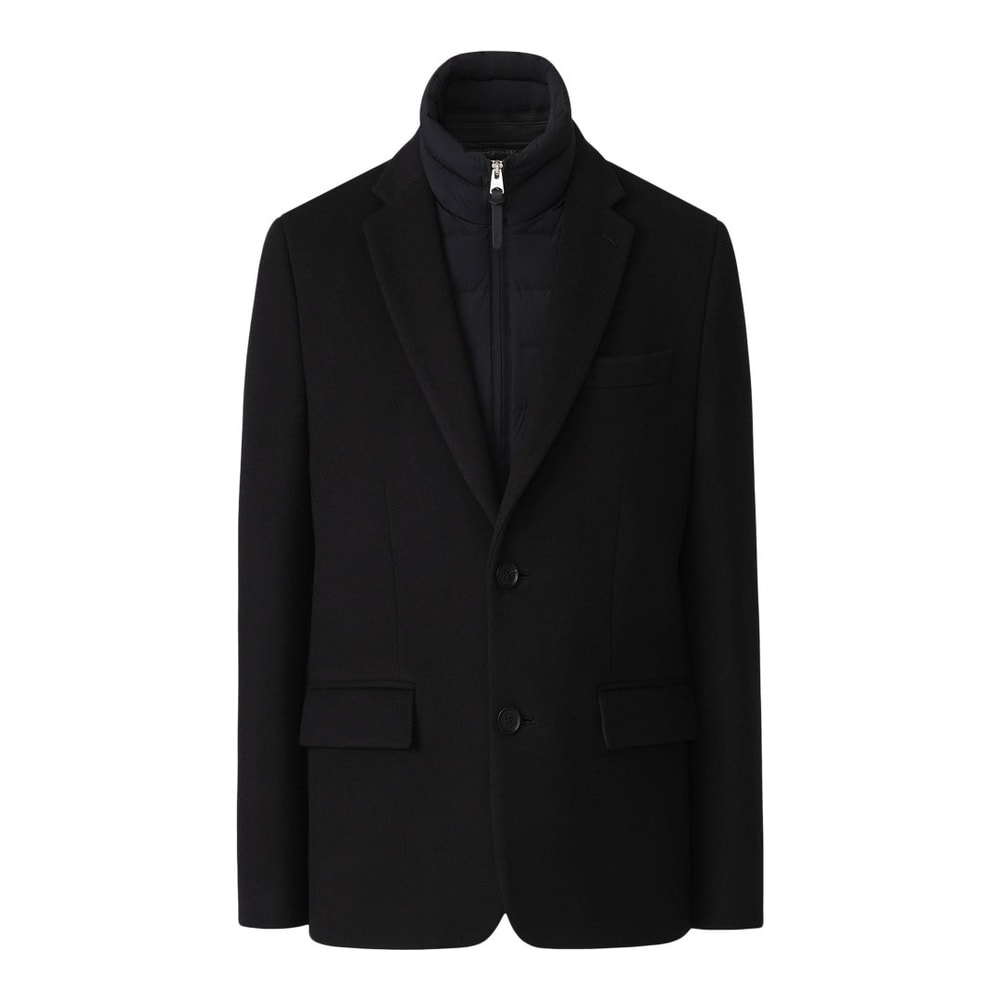 Mackage SUTTON 3-in-1 wool coat with removable down liner Black