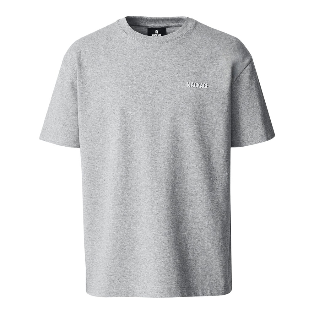 Mackage TEE-R Tee-shirt with MACKAGE silicone logo Light Grey Mix