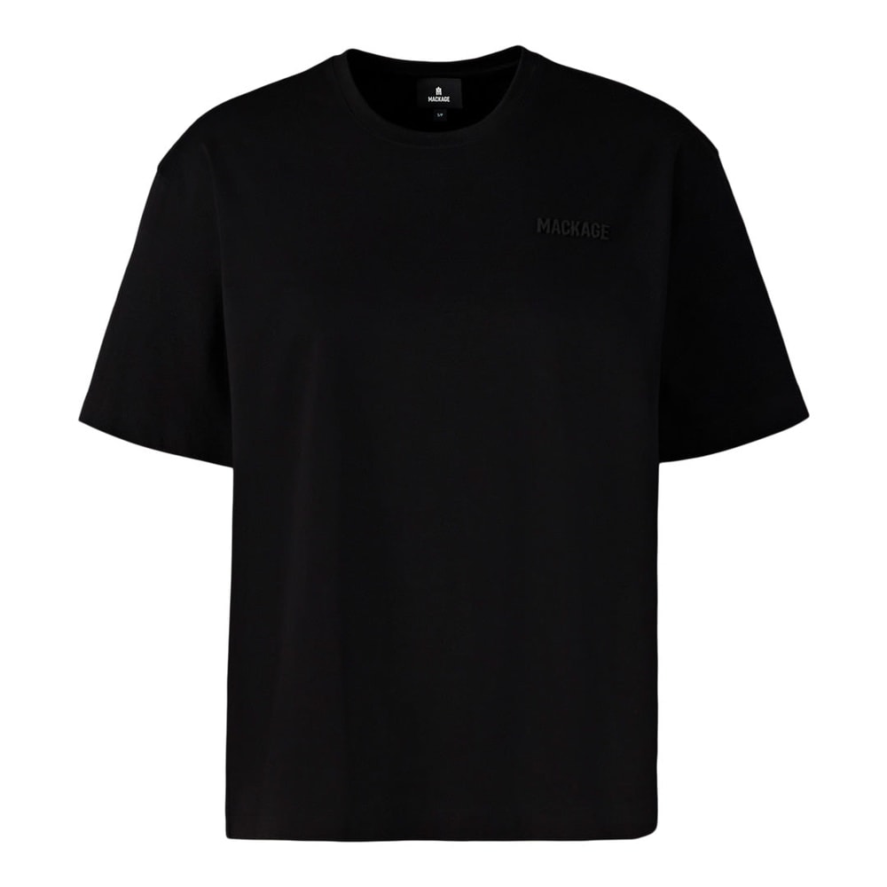 Mackage TEE-W T-shirt with Mackage silicone logo Black