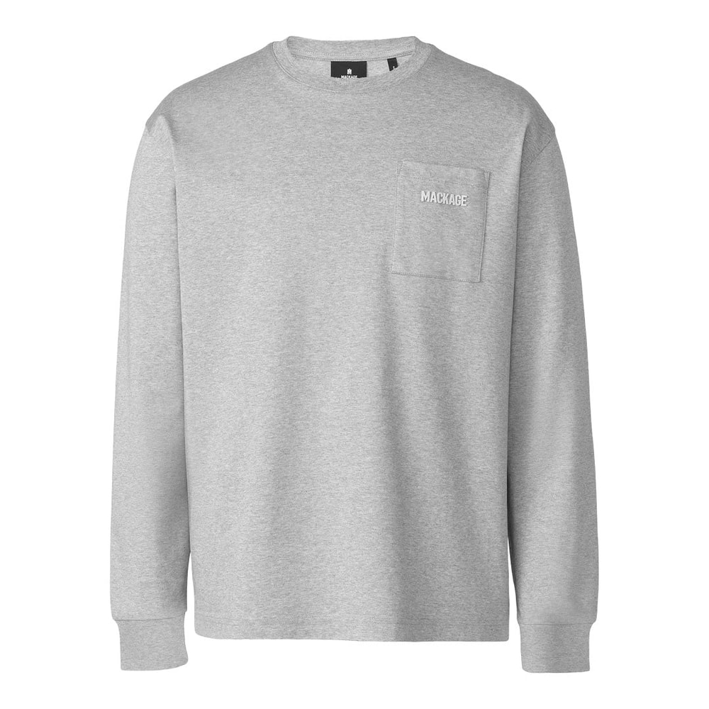 Mackage TREY Long sleeve crew neck t-shirt Light Grey Mix