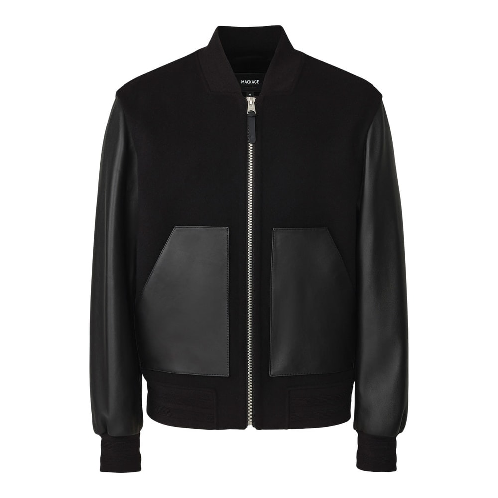Mackage TRIPP Wool bomber jacket Black