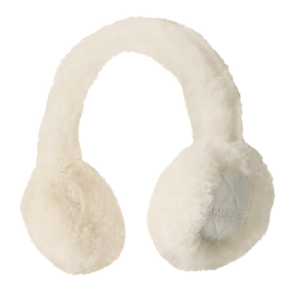 Mackage UNI-SKI Shearling Down Ear Muffs Off White