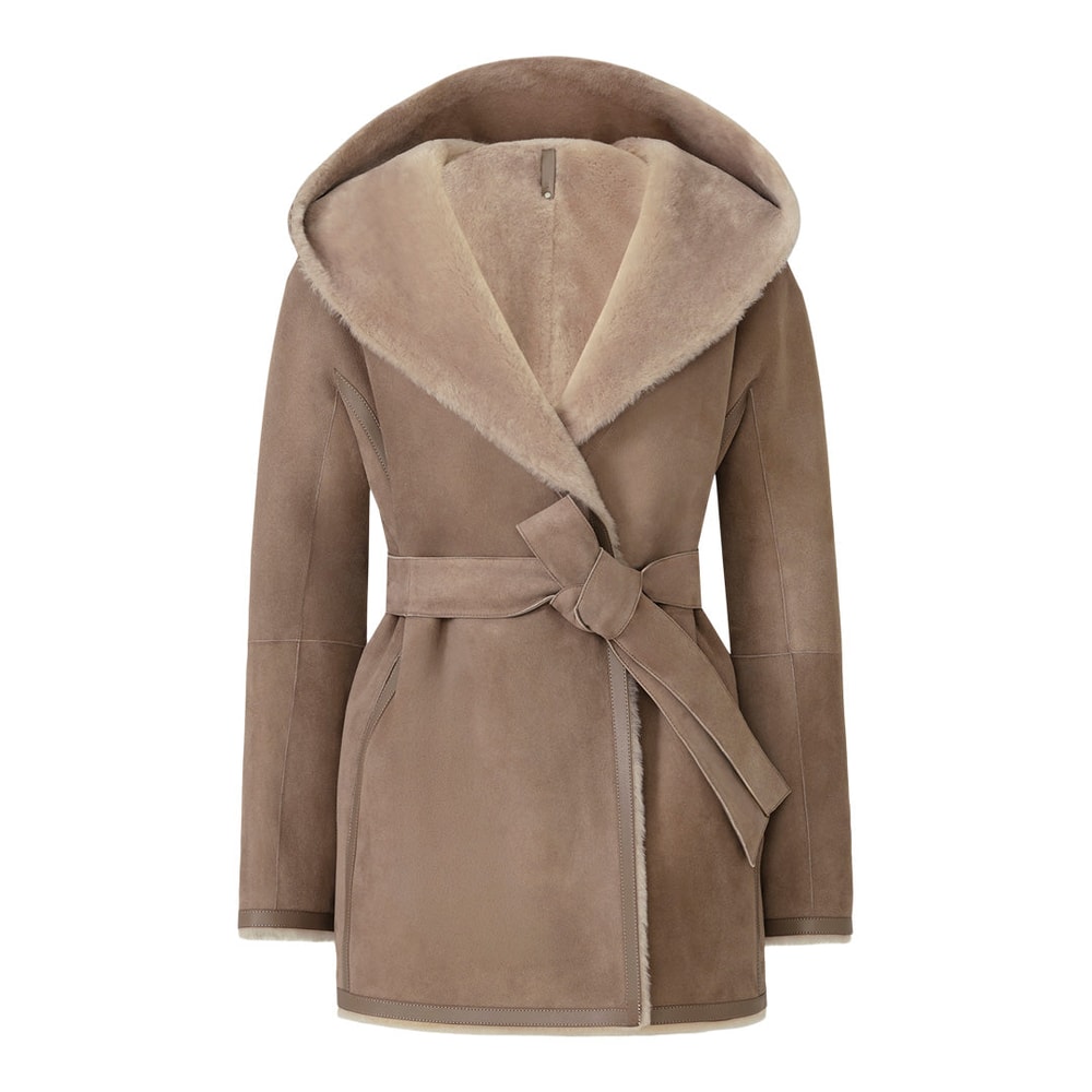 Mackage VALENCIA reversible wrap coat Truffle-Taupe