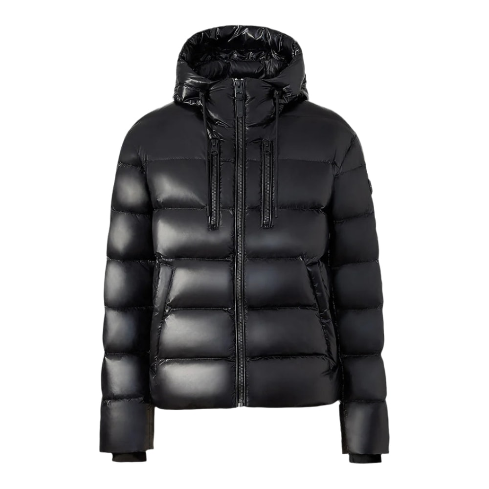 Mackage VICTOR-R Light Down Jacket with Storm Visor Hood Black
