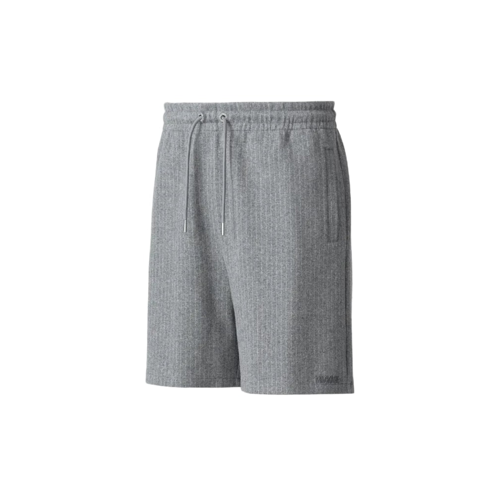 Mackage ZANDER-K Striped Drawcord Shorts Light Grey Mix-Cream
