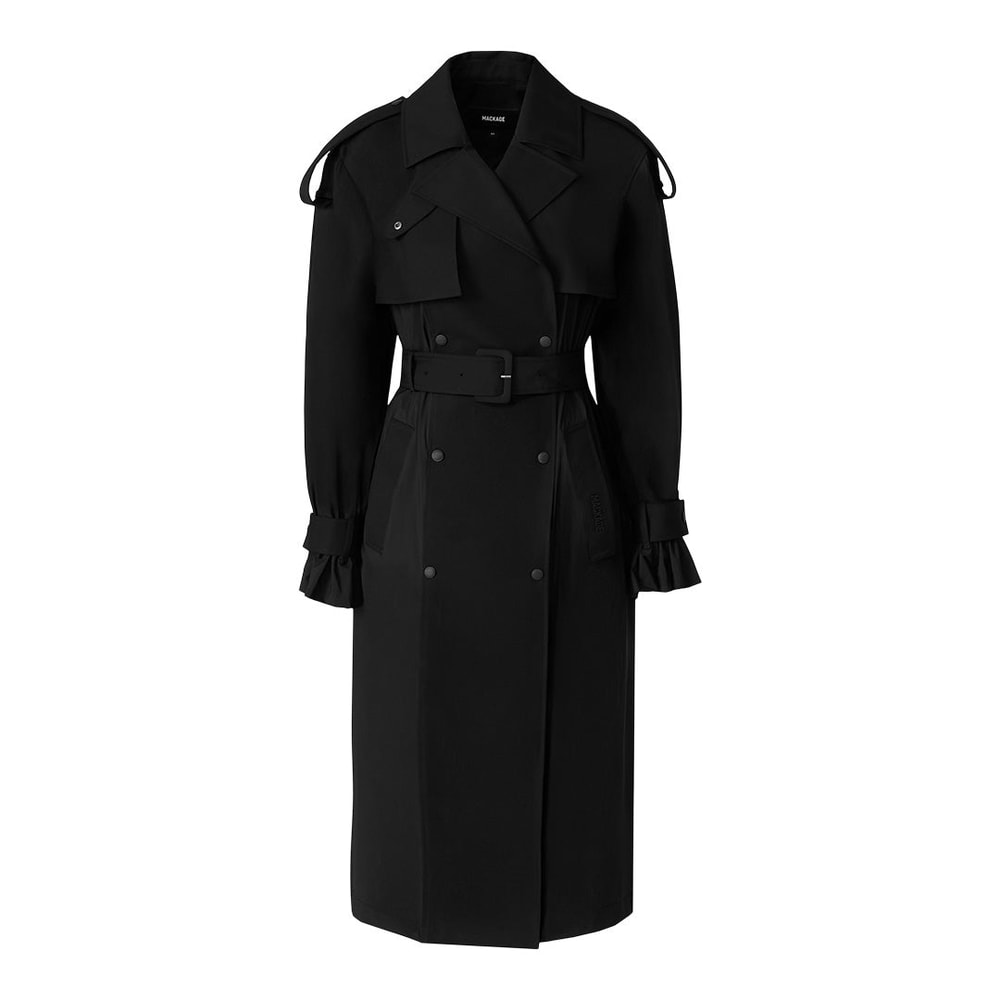 Mackage ZONOMI Lightweight Trench Coat Black