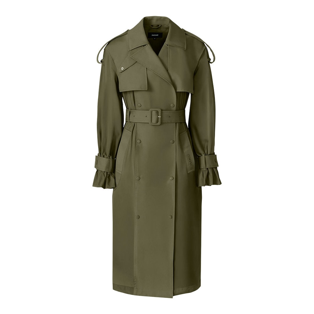 Mackage ZONOMI Lightweight Trench Coat Light Military