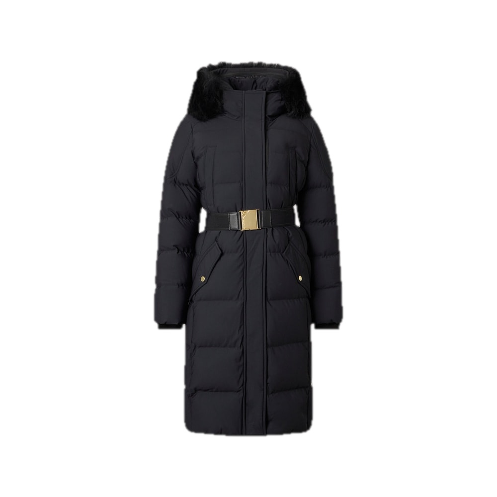 Moose Knuckles Gilded Long Down Parka Black-Black