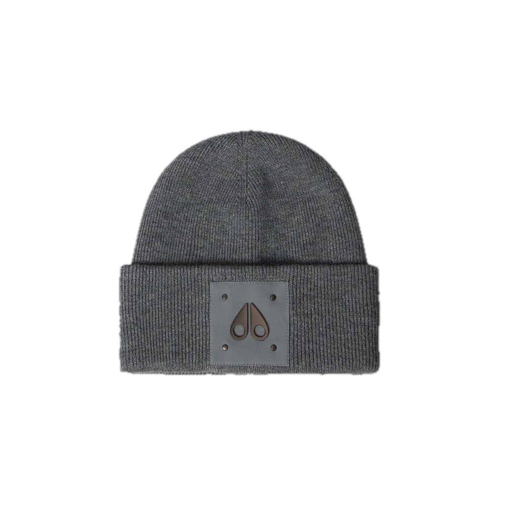 Moose Knuckles Logo Icon Wool Beanie Cement